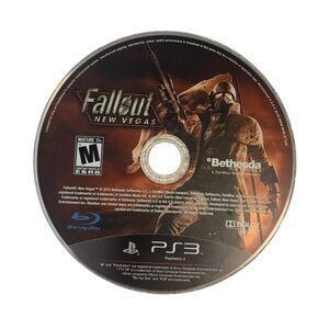 Sony PS3 Fallout: New Vegas Disc - Brown and Black Artwork